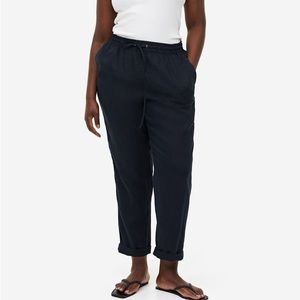 H&M Navy Linen Pants